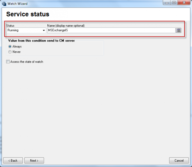 Sledovanie funkčnosti služieb pre Exchange Server